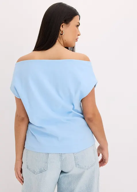 Off-shoulder shirt van puur biologisch katoen, bonprix