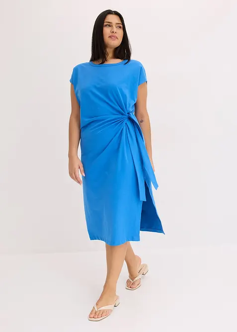 Jerseyjurk van elastische katoenmix met knopen, bonprix