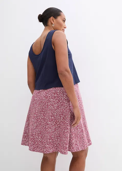 2-in-1 zwangerschapsjurk/voedingsjurk van biologische katoenjersey, bonprix