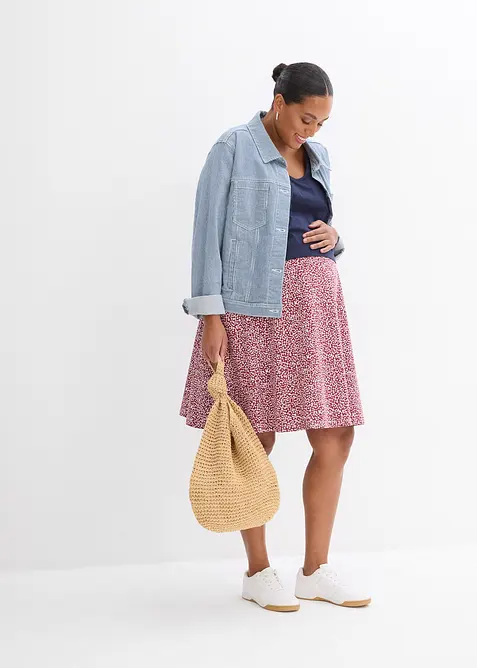 2-in-1 zwangerschapsjurk/voedingsjurk van biologische katoenjersey, bonprix