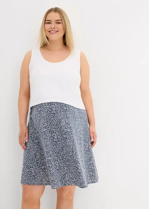 2-in-1 zwangerschapsjurk/voedingsjurk van biologische katoenjersey, bonprix