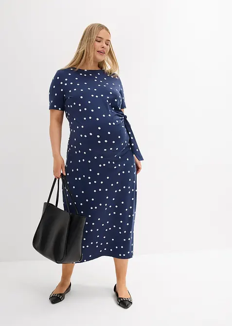 Jersey midi zwangerschapsjurk van biologisch katoen, bonprix