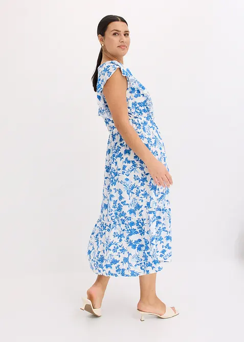 Midi jurk van soepele viscose, bonprix