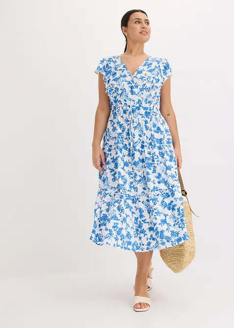 Midi jurk van soepele viscose, bonprix