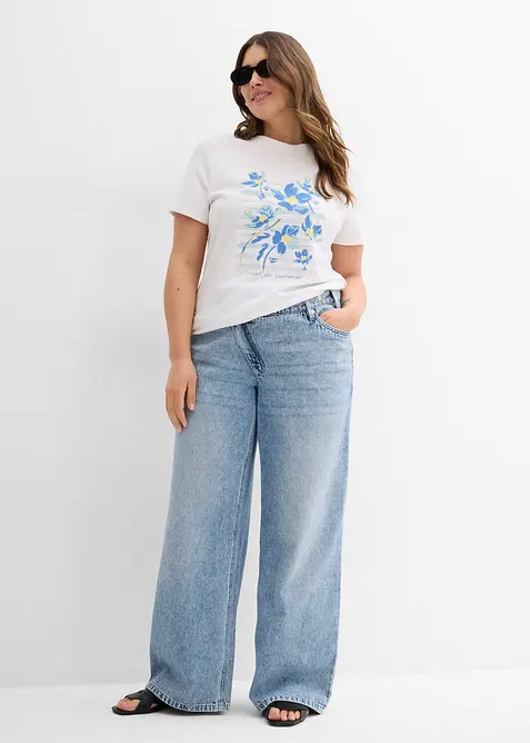 T-shirt van stretch katoenmix, bonprix