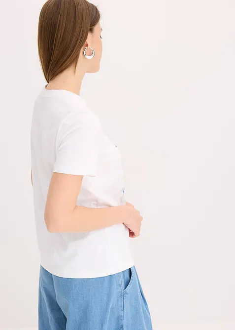 T-shirt van stretch katoenmix, bonprix