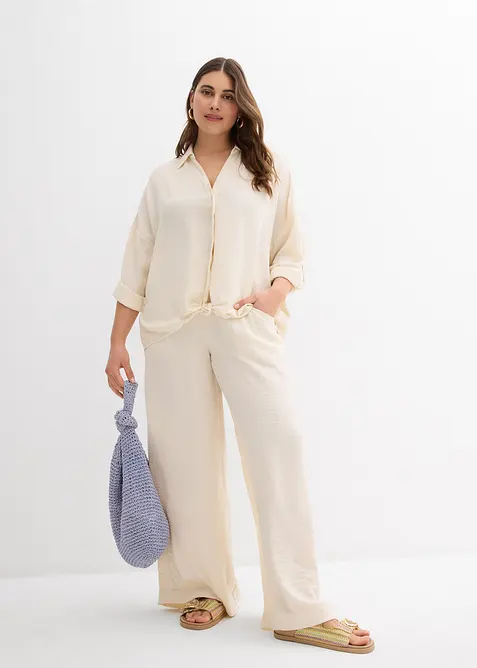 Blouse van licht cr&ecirc;pe, bonprix