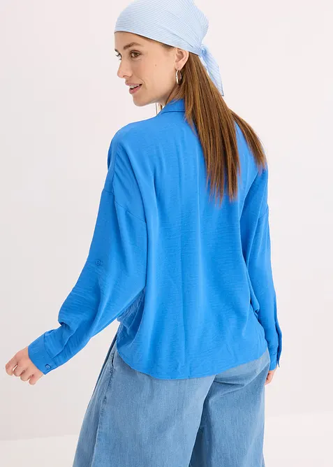 Blouse van licht crêpe, bonprix