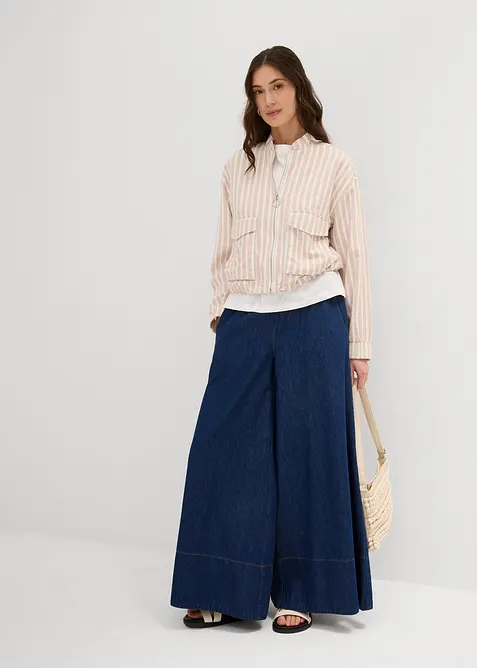 Bomberjack in linnenlook, bonprix