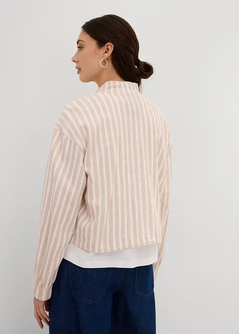 Bomberjack in linnenlook, bonprix