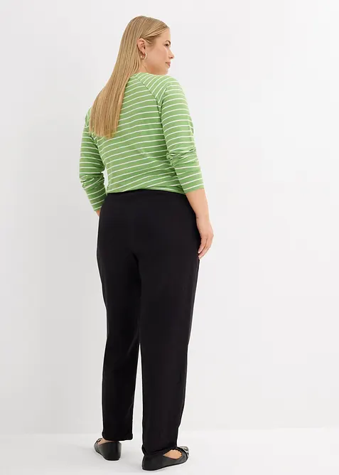 Zwangerschapsbroek met linnen, straight leg, bonprix