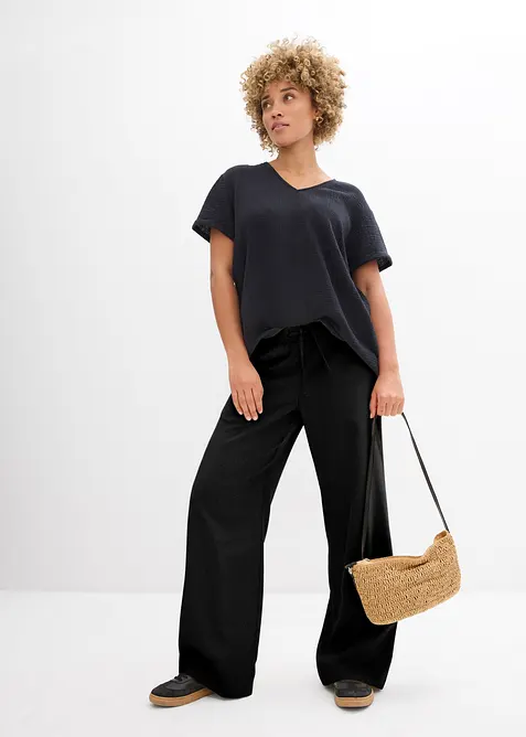 Shirt tuniek van zachte mousseline, bonprix