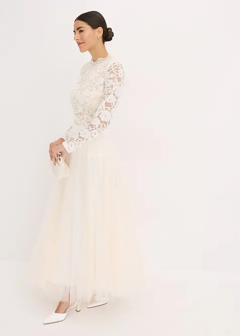 Maxi rok van sierlijke tule, bonprix