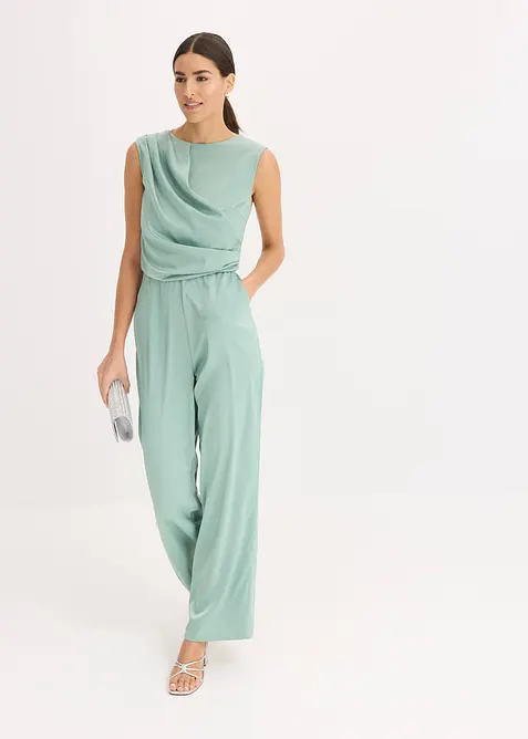 Jumpsuit van glanzend satijn, bonprix