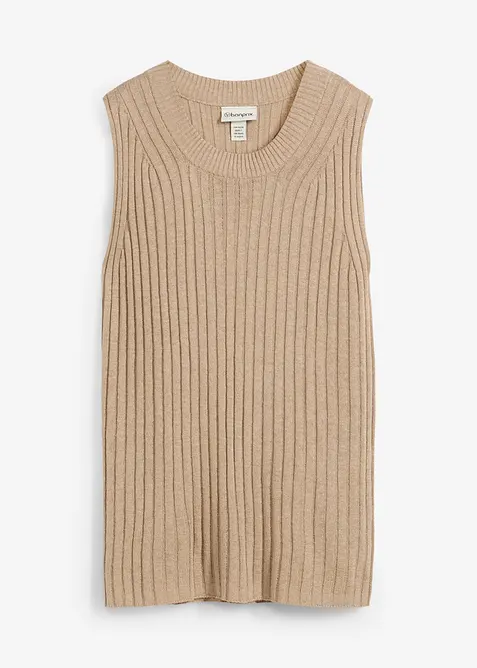 Gebreide top van viscosemix, bonprix