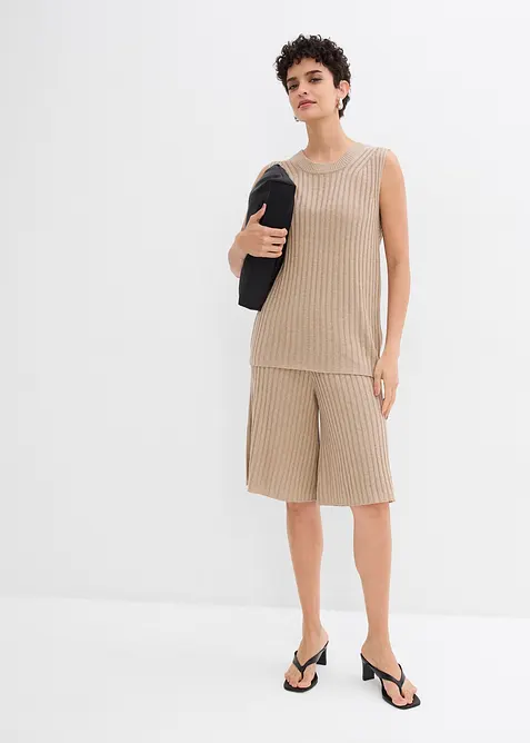 Gebreide top van viscosemix, bonprix