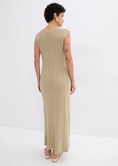 Aansluitende gebreide jurk van viscosemix, bonprix