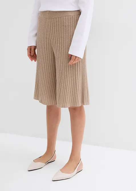 Bermuda in een viscosemix met een hoge tailleband, bonprix