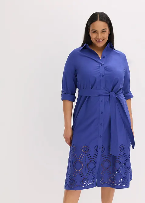 Overhemdjurk met broderie anglaise, bonprix