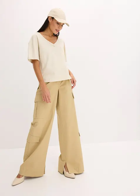 Oversized shirt van puur katoen, bonprix