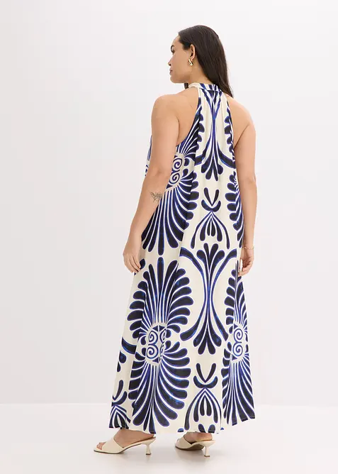 Wijde maxi jurk van vloeiende viscose, bonprix