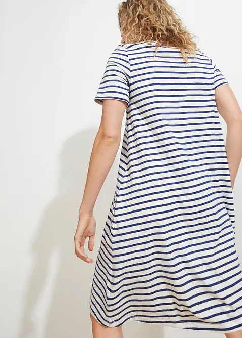 Shirtjurk van effectgaren met zakken van katoen, bonprix