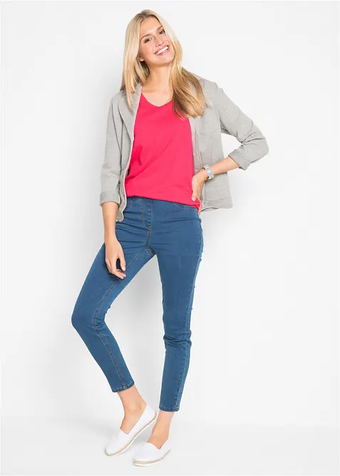 Katoenen longtop (set van 5), bonprix