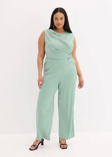 Jumpsuit van glanzend satijn, bonprix