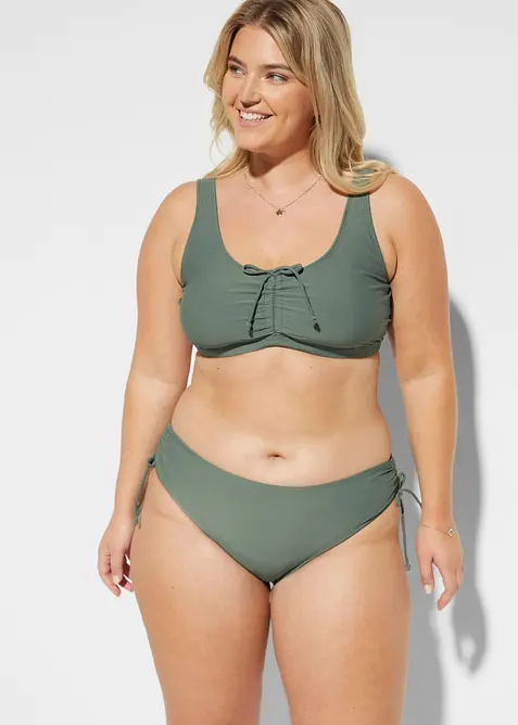 Bralette bikini met  strikkoord (2-dlg. set), bonprix