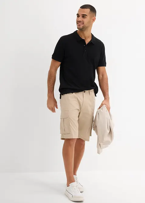 Stretch cargo bermuda, regular fit, bonprix