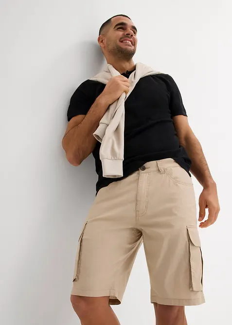Stretch cargo bermuda, regular fit, bonprix
