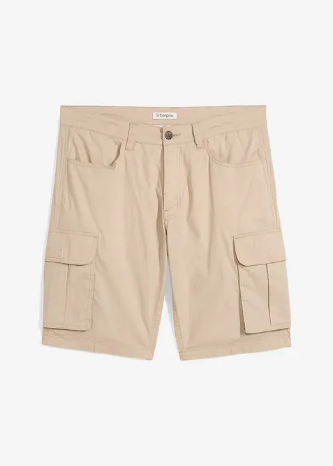 Stretch cargo bermuda, regular fit, bonprix