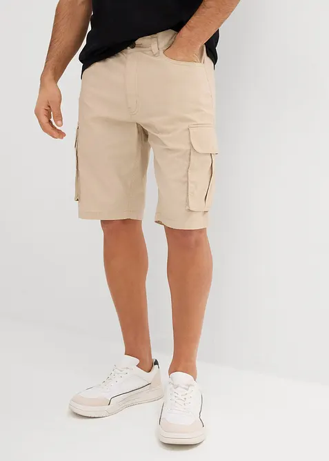 Stretch cargo bermuda, regular fit, bonprix