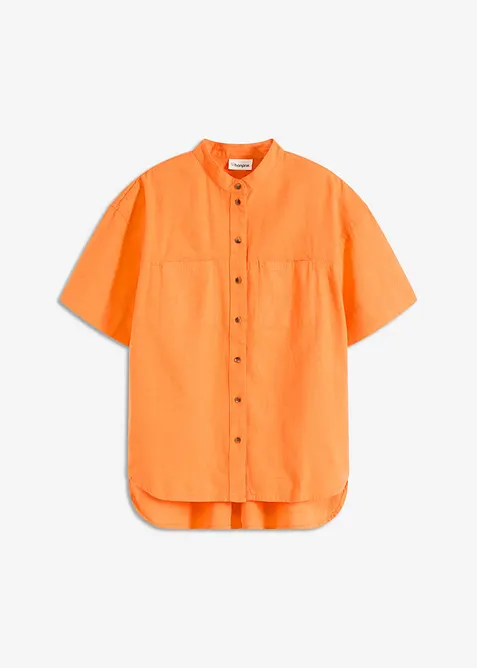 Overhemdblouse in een fijne viscosemix, bonprix