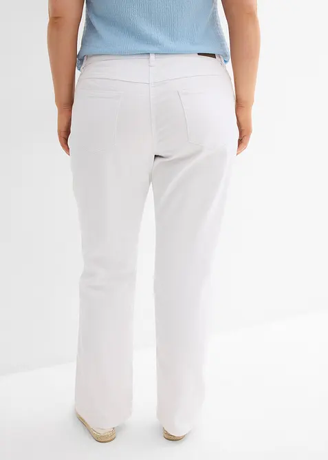 Mid waist stretch jeans, straight, bonprix