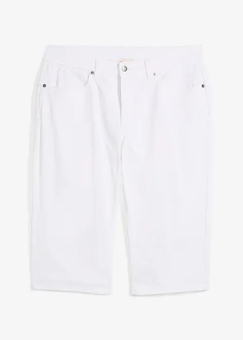 Lange stretch jeans bermuda, regular fit, bonprix