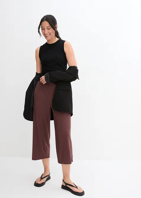 Jersey culotte met comfortabele tailleband, bonprix