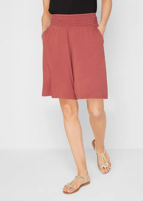 Wijde jersey bermuda in een viscosemix, bonprix