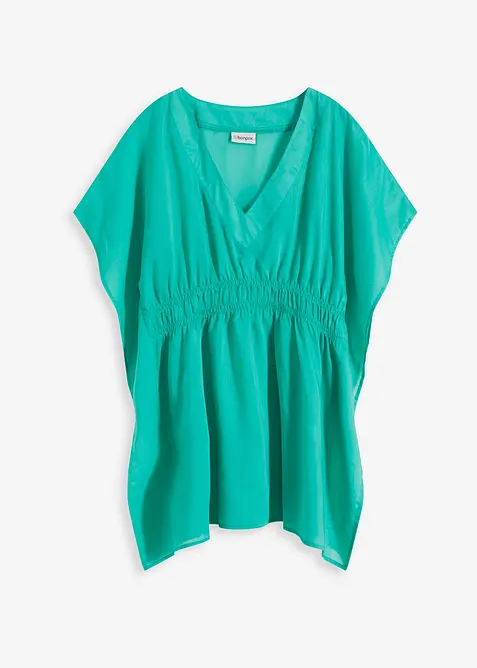 Transparante strandtuniek met V-hals, bonprix