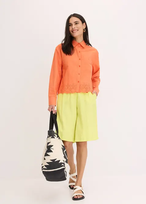 Bermuda van een soepele viscosemix, bonprix