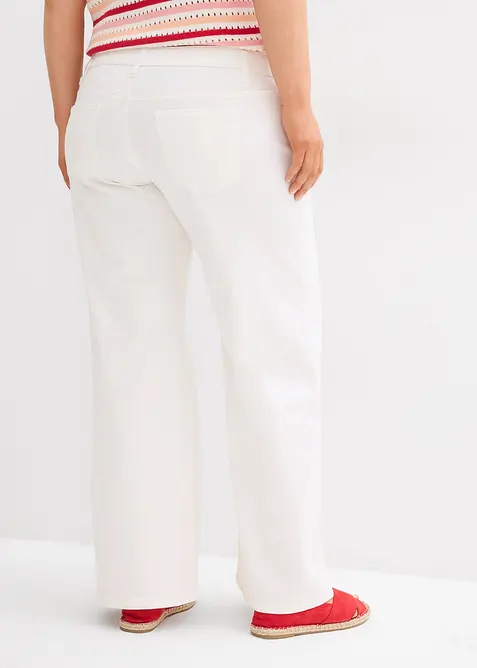 Wide leg jeans, low waist, bonprix