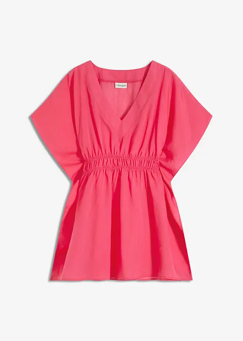 Transparante strandtuniek met V-hals, bonprix