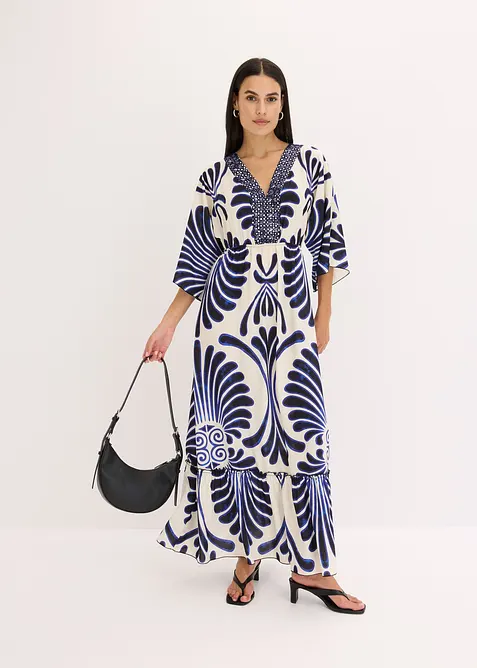Maxi jurk van soepele viscose, bonprix