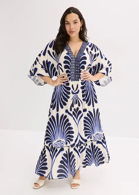 Maxi jurk van soepele viscose, bonprix