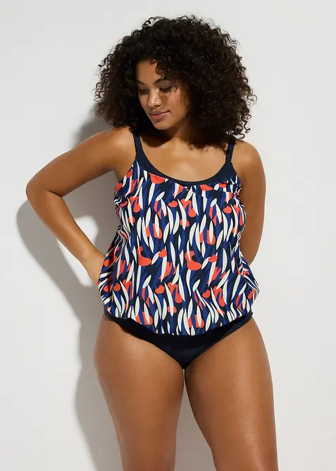Oversized tankini met gerecycled polyamide (2-dlg. set), bonprix