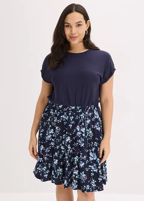 Jersey jurk in een viscosemix, bonprix