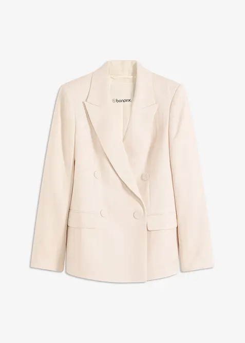 Blazer met lyocell in crincle-look, bonprix