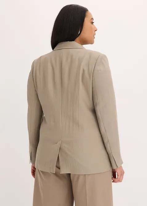 Blazer met lyocell in crincle-look, bonprix