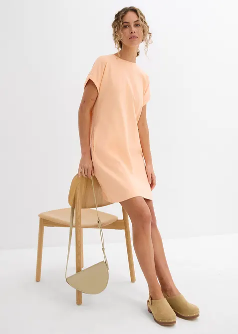 Mini jurk met zakken van stevie interlock, bonprix