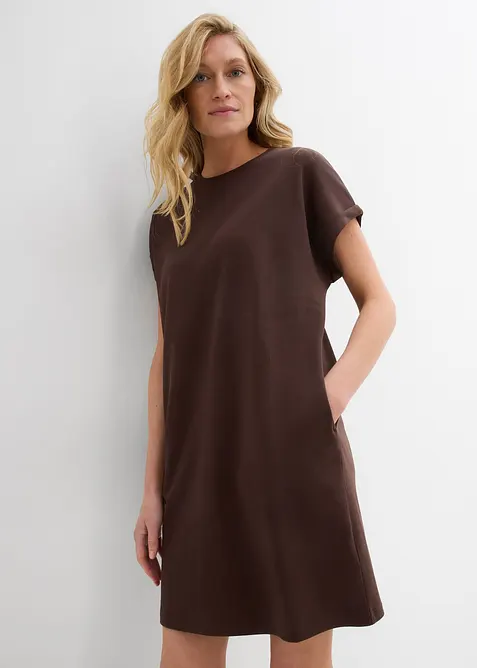 Mini jurk met zakken van stevie interlock, bonprix